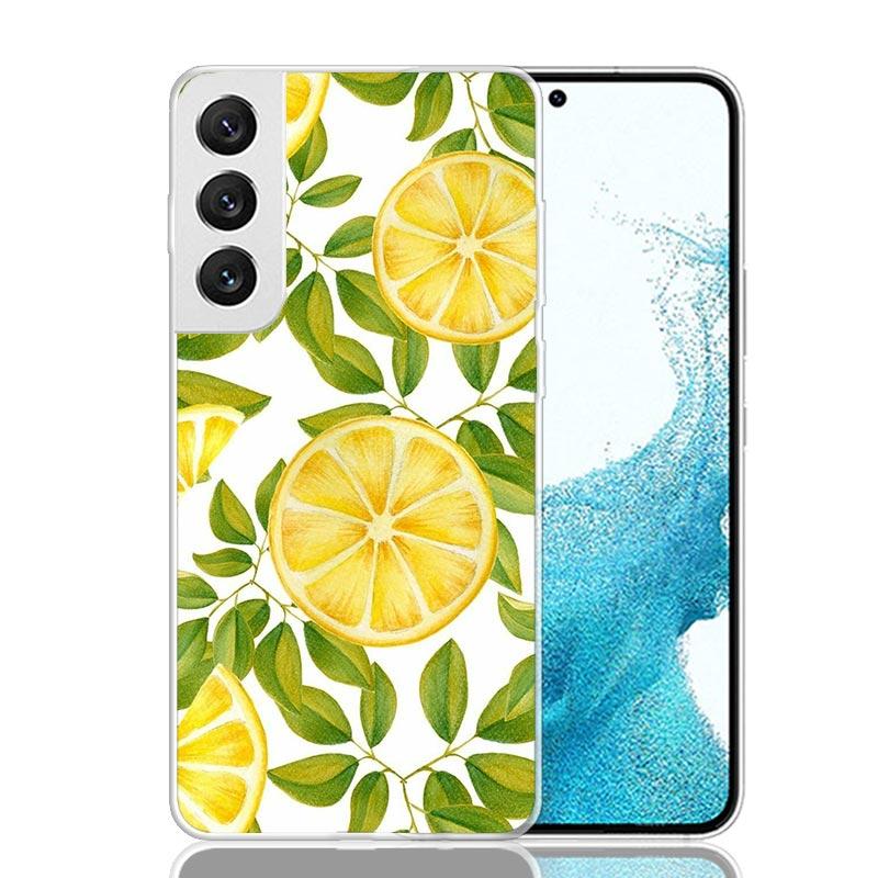 Sommerfrüchte Zitrone Handyhülle Für Samsung Galaxy S26 S25 Edge S24 S23 FE S22 Ultra S21 Plus S20 + Fundas Cover Coque Galaxy S25