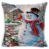 New Christmas Pillow Cover Four-piece Set Pillow Cushion Office Lumbar Backrest Decorative Backrest