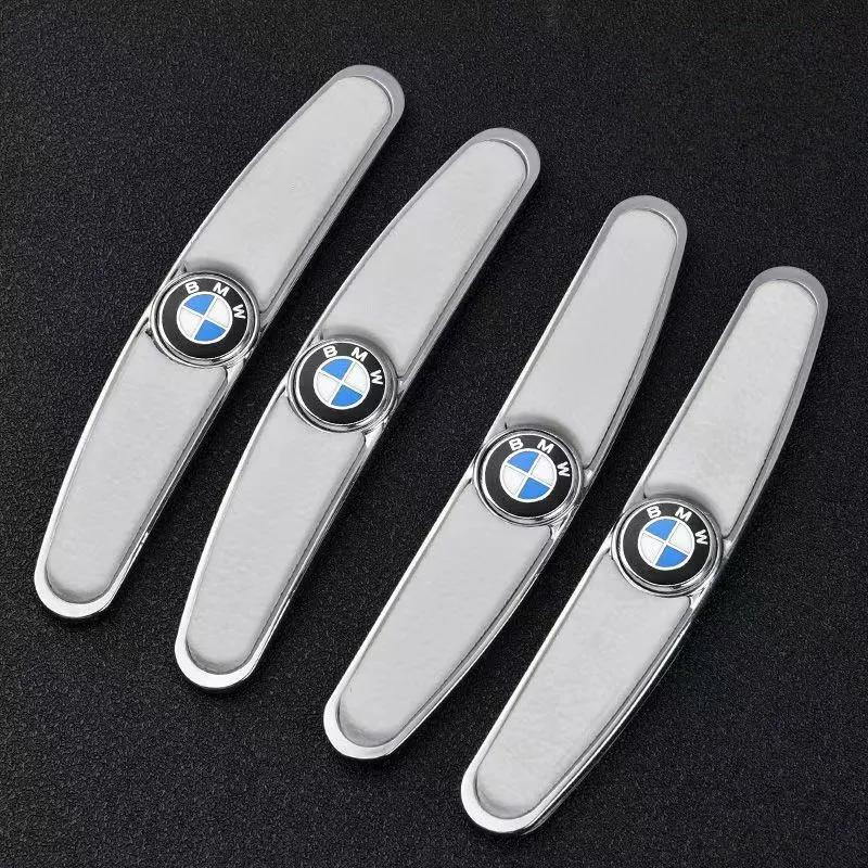 

Car Sticker 2025 Hot 4pcs Rubber Bumper Strip Car Door Anti-Collision Emblem Sticker for BMW E46 E90 E60 F30 F10 X1 X2 X3 X5 X4 белый