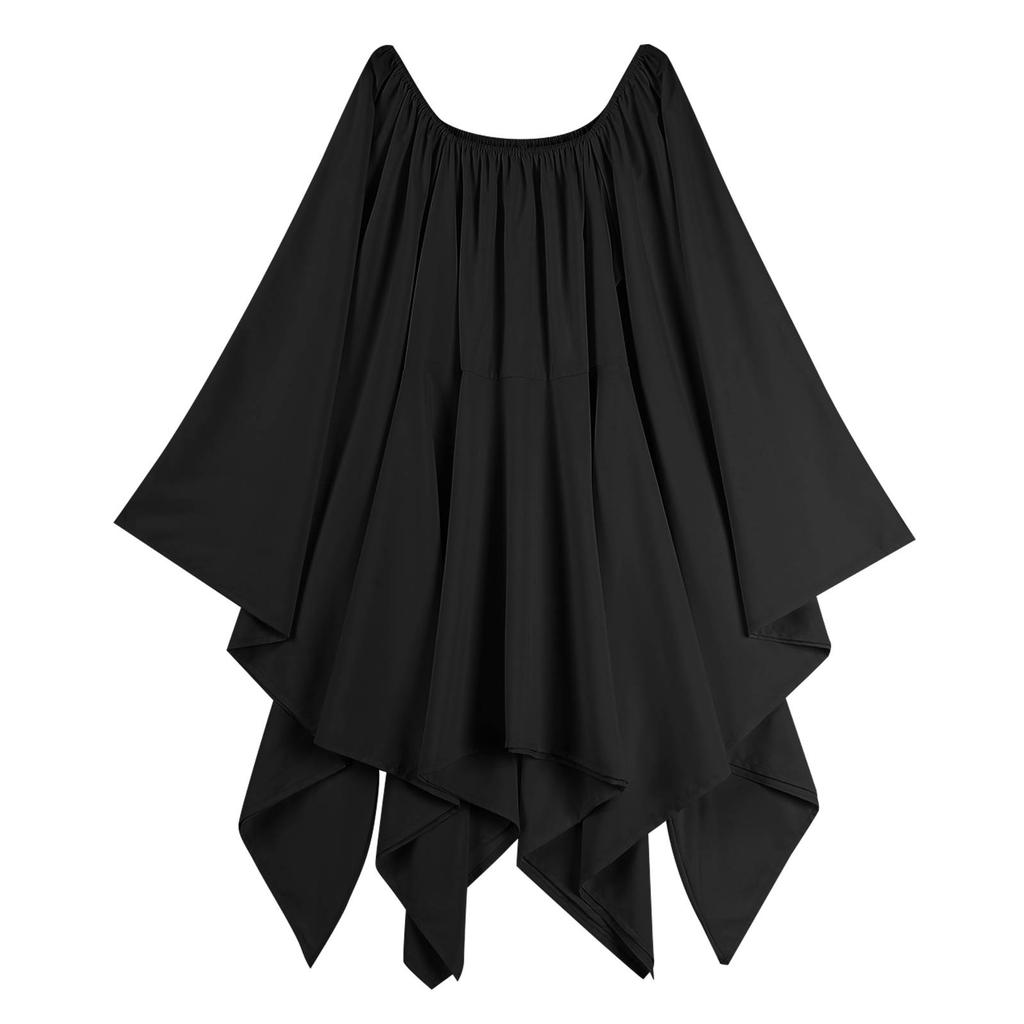 Women Fashion Long Sleeve Vintage Dress Cosplay Party Evening Night Formal Dress
