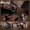Classic Business Leather Man Bag With Soft Pu Leather And Adjustable Straps