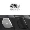2/4pcs For Ford Focus MK2 Mk4 Mustang Fiesta MK7 ST Aluminum Car Audio Stereo Speaker Sticker Badge Decoration Auto Accessories GX2