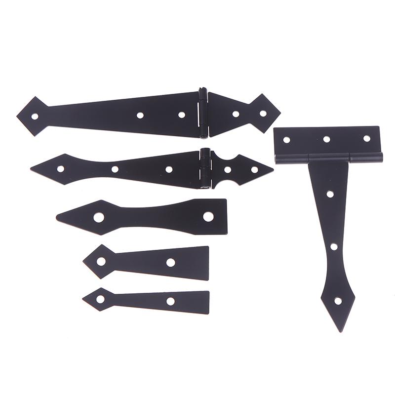 2Pcs Furniture Cupboard Door Hinge Folding Black Iron Hinge For The Cabinet Door Durable Hardware Accessories For Home Use