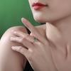 Tancise 925 Sterling Silber Ring Fashion Lab Smaragd Retro