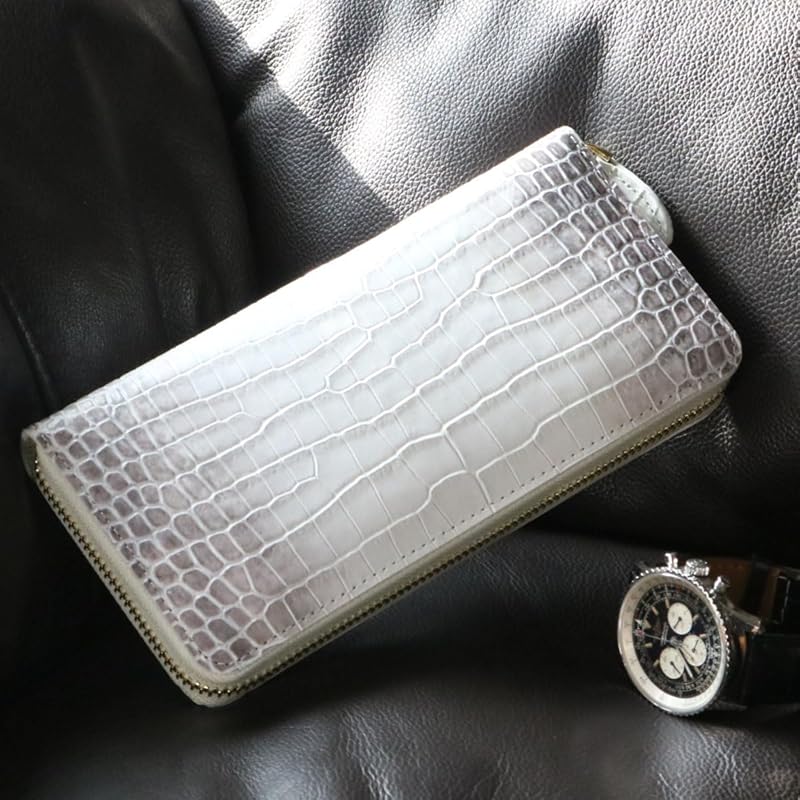 [Berkut] Himalayas cowhide Embossed crocodile long wallet men's ladies crocodile long wallet genuine leather Genuine leather leather crocodile