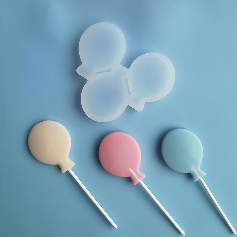 Balloon Drop Glue Lollipop Silicone Mould Diy Handmade Chocolate Candy Mold Sugarcraft Cake Decorating Tools Bakeware