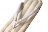 Edoten Geta Sandals with Tire Soles and Corn Straps, White Straps, Made In Japan, Size M