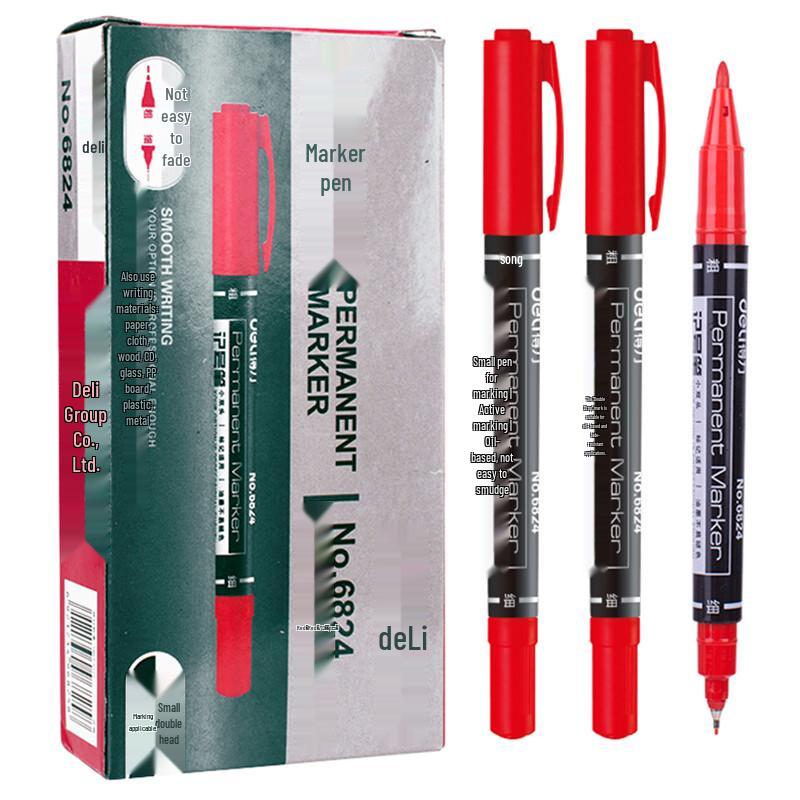 Deli Stardard 6824 Double-Tip Marker Pen