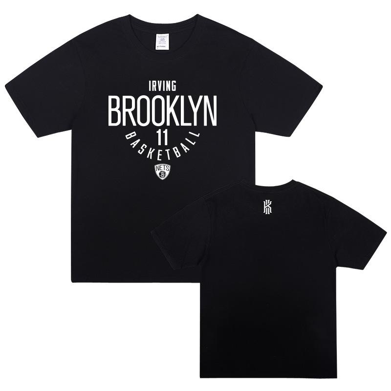 

Nets Irving Durant short sleeved tshirt mens summer basketball loose oversized training jersey 2XL