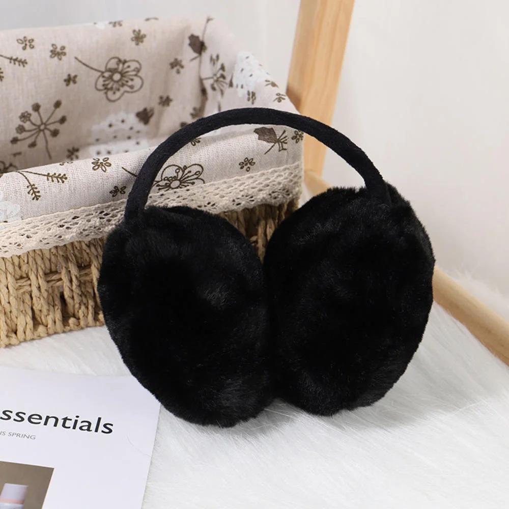 Winter Ohrenwärmer Flauschig Damen Herren Kunstfell Warme Ohrenschützer Mädchen Fuzzy Faltbar Kinder Kopfhörer Kaschmir Weich Wärmer Ohrklappe