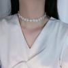 Ketten-Choker Perlenbesetzter Schmuckanzug Handarmreif Damen Schmuckset Hochzeit