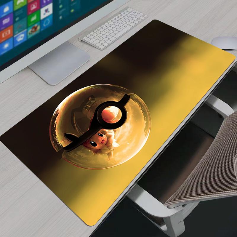 Large Mouse Pad Gamer Computer Desk Mat Modern Table Keyboard Laptop Carpet XXL Gaming Pokemon Pikachu durable Mousepad