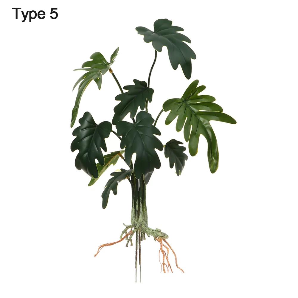 Party Supplies Desktop Ornament Office Shop Simulation Greenery Plant Wall Artificial Hydroponic Plants With Root