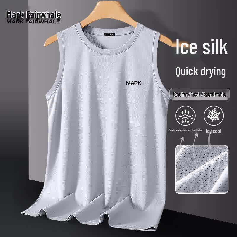 Mark Fairwhale Men's Ice Silk Cooling Loose Fit Tank Top