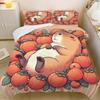 Cute cartoon dolphin bed sheets and down duvet covers, children's duvet covers, adult room decorations, ultra-fine fiber soft be