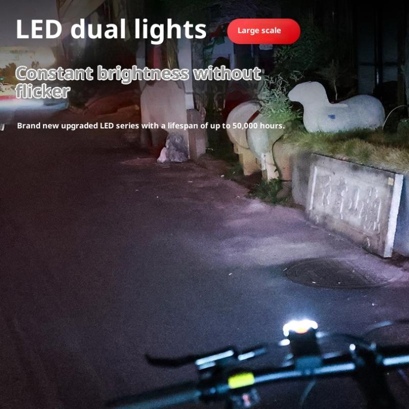 Uppladdningsbar cykellampa Mini Nattsäkerhetsvarning Baklykta Fram Bak Cykellampa LED-markering Cykelbaklykta