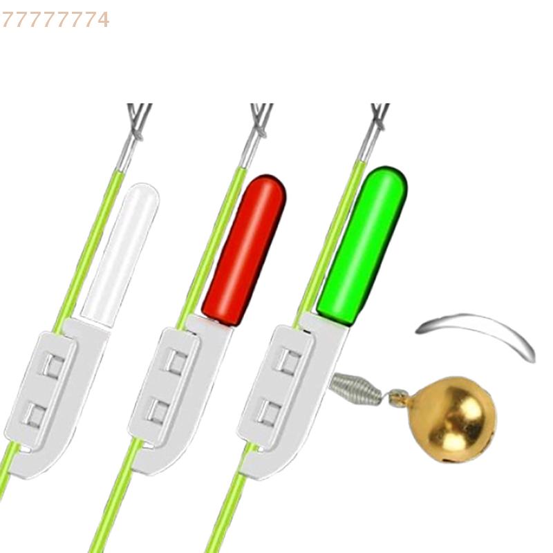 Waterproof LED Fishing Rod Light Removable Luminous Stick Electronic Float Tackle for Night Rock Fishing with Useful Battery