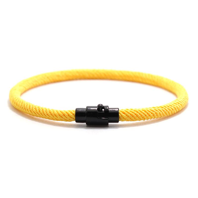 New In Men Bracelet Rope Minimalist Micro Magentic Braclet Homme Matching Cord Boyfriend Festival Accessories Pulseras Hombre