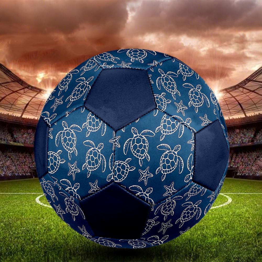 1PC Ocean Life Soccer Ball Size 5 Football Machine Sewn Indoor/Outdoor Universal Football Gift W110