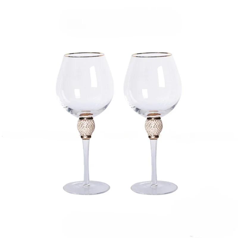2pcs Light Wind · No Light Luxury Phnom Penh Crystal Glass Wine Glass Cocktail Champagne Glass Decanter Set