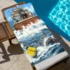 J-jaws-s Show Towel Large Quick-Drying Microfiber Soft Beach Towel for Travel Fitness Sauna Bathing Camping