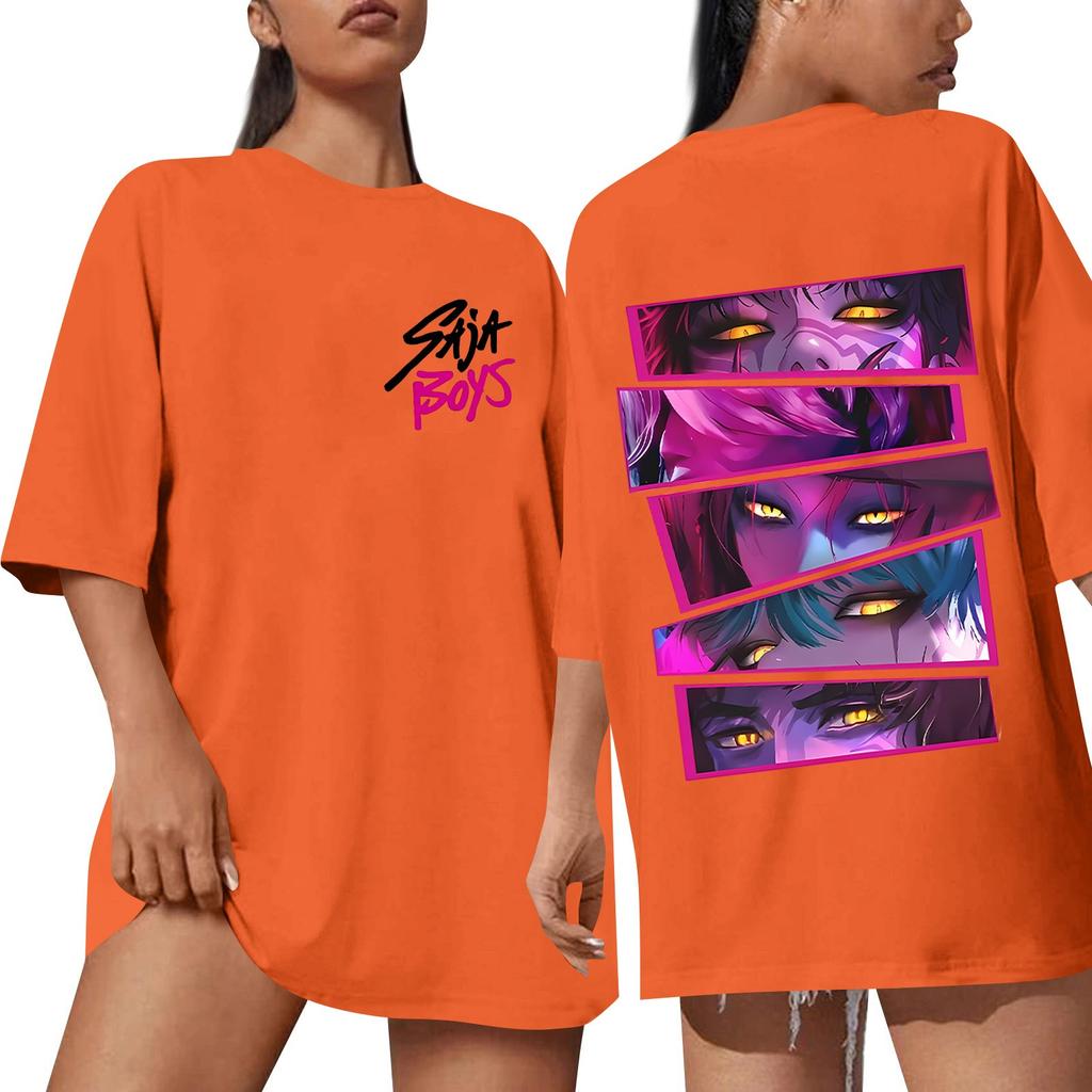 Women's Round Neck Short Sleeve T-shirt Casual Loose Top