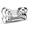 Cookie Cutter Mold Stainless Steel Pet Dog Bone Paw Shaped DIY Cake Sugarcraft Pastry Biscuit Mould Baking Tool4pcs/set