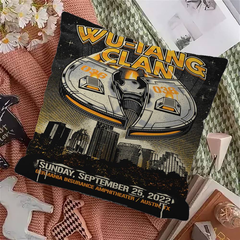 W-Wu-T-Tang C-Clan Group Pillow Gift Home Office Decoration Pillow Bedroom Sofa Car Cushion CoverPillow Case
