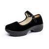 Fashion Women Fashion Sweet Light Weight Black Platform High Quality Buckle Strap Shoes Lady Casual & Retro Dance Flat Shoes 2025