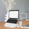 Kunststoff Laptopständer mit Handyhalter Rutschfester Schreibtischhalter Mehrere Höhen Faltbar Ergonomischer Laptop-Erhöhung Smart Phones