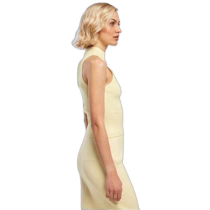 Body court à col roulé en tricot côtelé femme Urban Classics GT - jaune - 2XL