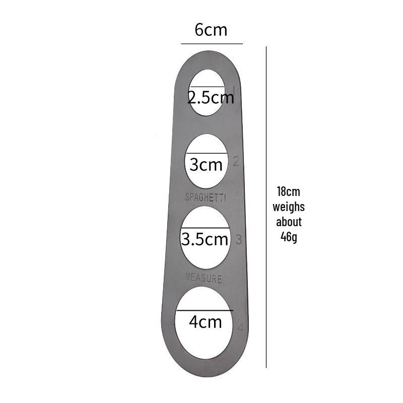 Rostfritt stål 4-håls Spaghettimått Köksredskap