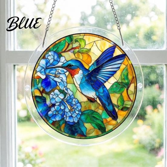 Dekorativer Sonnenfänger Geschenk Acryl Puzzlespiel Sonnenfänger Fensteraufhängung Set Buntglasstil DIY Handgemachte Dekoration Puzzles Haus Garten