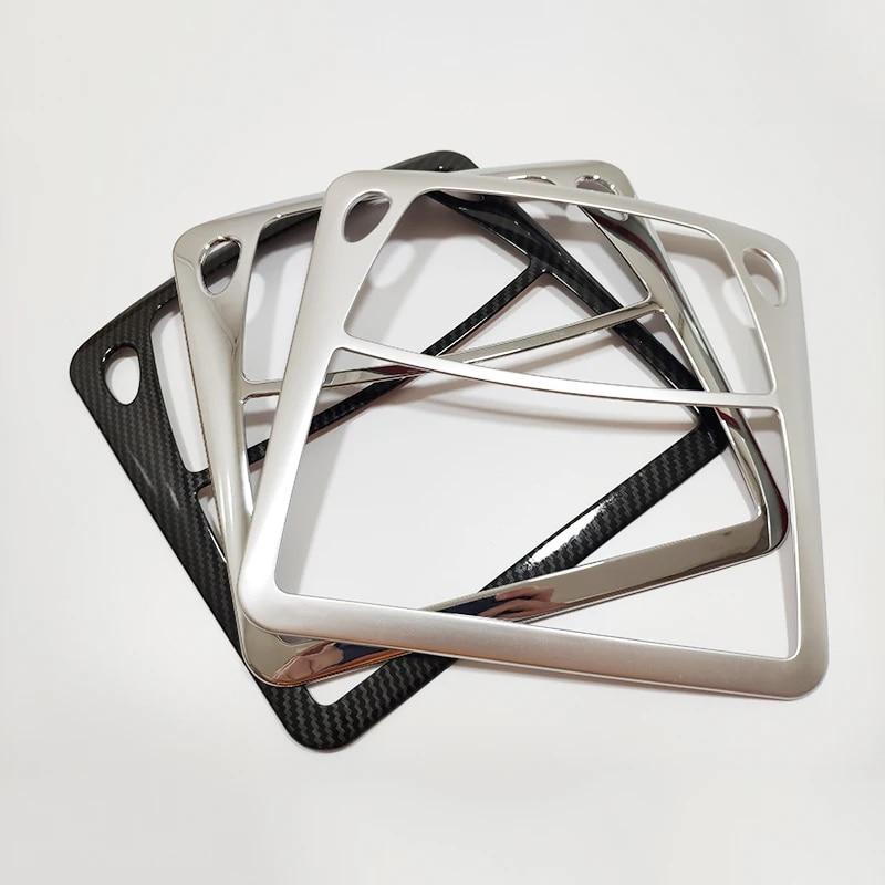 For Nissan X-trail T32 Rogue Murano Sentra Pathfinder Front Rear Reading Lampshade Light Cover Trim ABS Carbon/Chrome 2015-2018