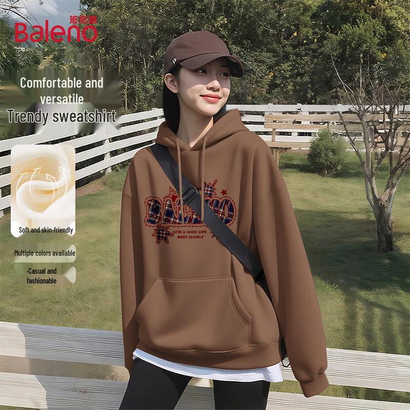 Baleno Women's American Retro Oversize Hooded Sweatshirt