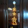 Seasonal Window Display Lights Star Moon Hanging Light, Warm LED String Lights, Indoor Festive Party Decor Decorative Atmosphere Lamp for Home Holiday