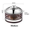 Hotel Dry Pots Solid fuel Stainless steel pot pots and pans Cookware Cooking pot Alcohol heater Commercial small hot pots