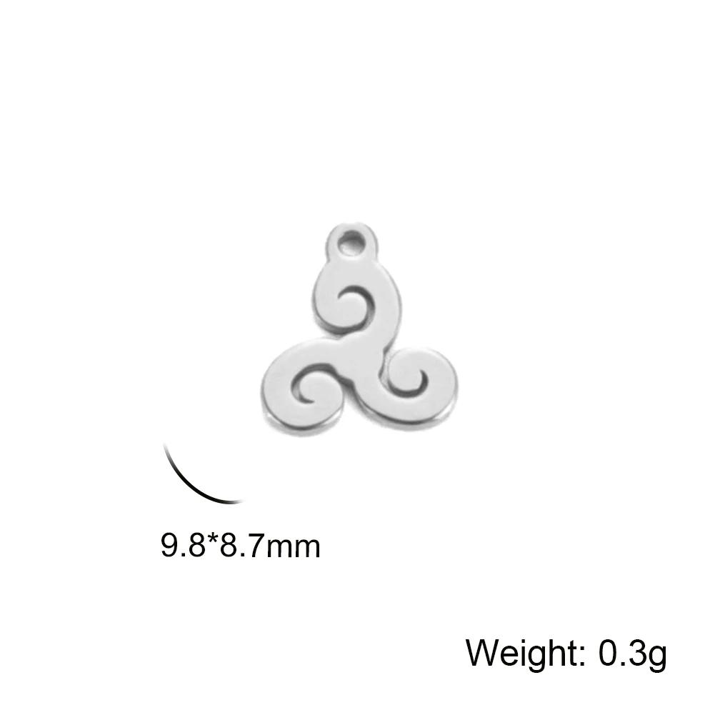 5 Stück/Los DIY Anhänger für Ohrring Halskette Armband Musikbaum Mond Stern Edelstahl Anhänger für Schmuckherstellung Zubehör