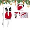 Peluche Père Noël Elfe Jambes Décoration Arbre de Noël Ornements à Suspendre pour Maison Porte Cadeau Fête de Noël Décorations de Noël 1 pièce