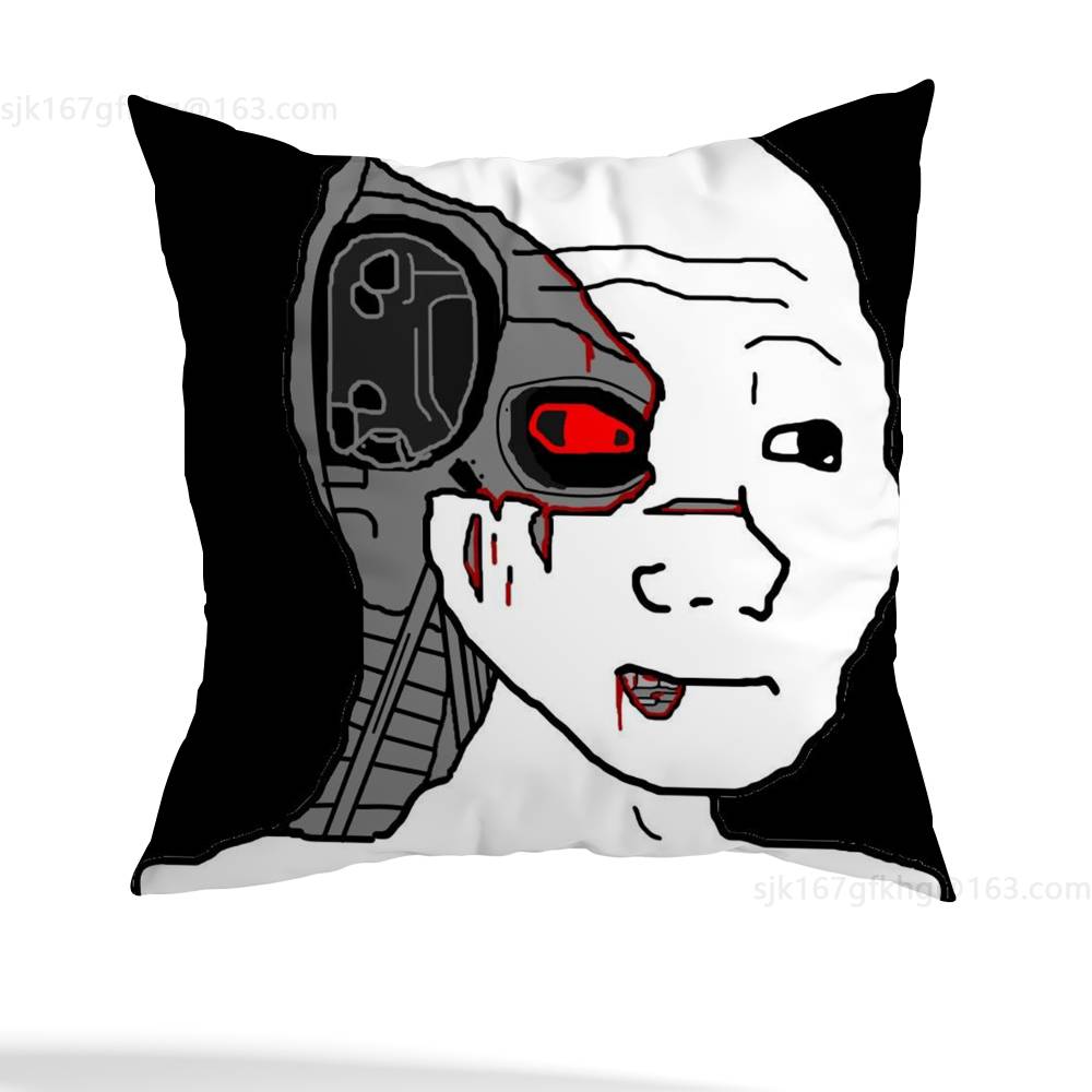 Wojak Soyjak pillowcase casual style decoration suitable for home decoration excluding pillow core