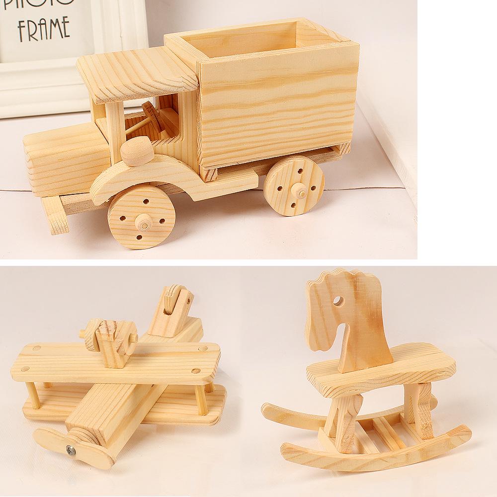 Children's Woodworking Kit: Small House Model - Semi-Finished Cottage for Handmade Parent-Child Projects