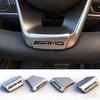 Car Steering Wheel Emblem Stickers Interior Badge For Mercedes Benz AMG W203 W206 W220 W205 W211 W212 W201 W168 W169 GLC GLA GLE