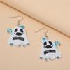 Fully Managed Eco-Friendly Acrylic Earrings, Personalized Halloween Ghost Demon Earrings Earrings