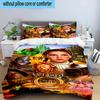 3PCS Wonderful Wizard Adventure 3pcs Bedding,Including 3PCS Duvet Cover And 2pcs Pillowcases Perfect for Christmas,Ideal for Bedroom, Dormitory