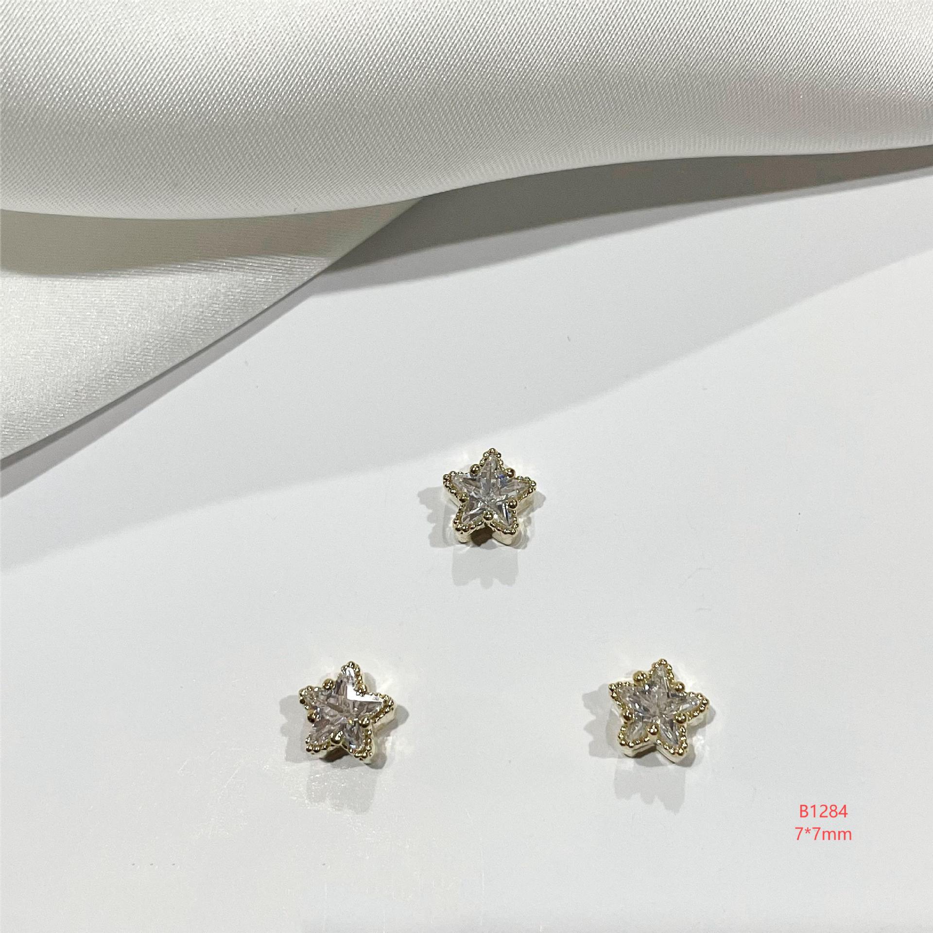 

LZ77 Красочные геометрические ногти с пентаграммой: DIY Кисточки и Цирконы Маникюрные Украшения