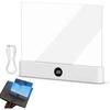 Smart LED Book Light, Rechargeable Flat Reading Lamp, Reading Lights for Books In Bed, Eye Protection, Flat Book Light LED Reading Night Light