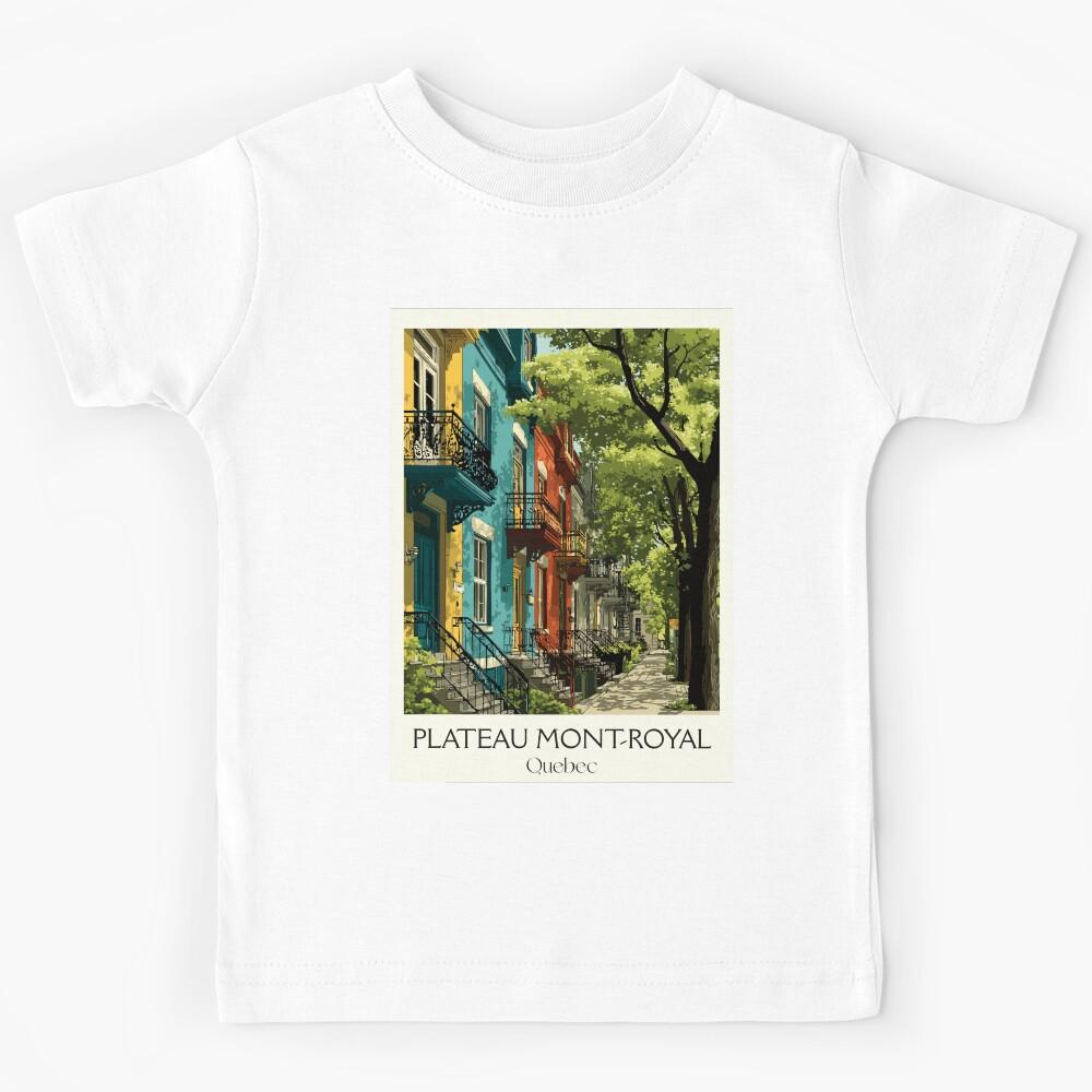 Plateau Mont-Royal Montreal | Colourful Houses Art Print Kids T-Shirt 140