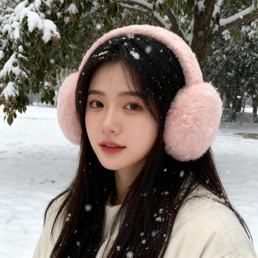 Women's Foldable Plush Earmuffs - Winter Warm Ear Covers & Protectors, Student Anti-freeze Cold Protection.