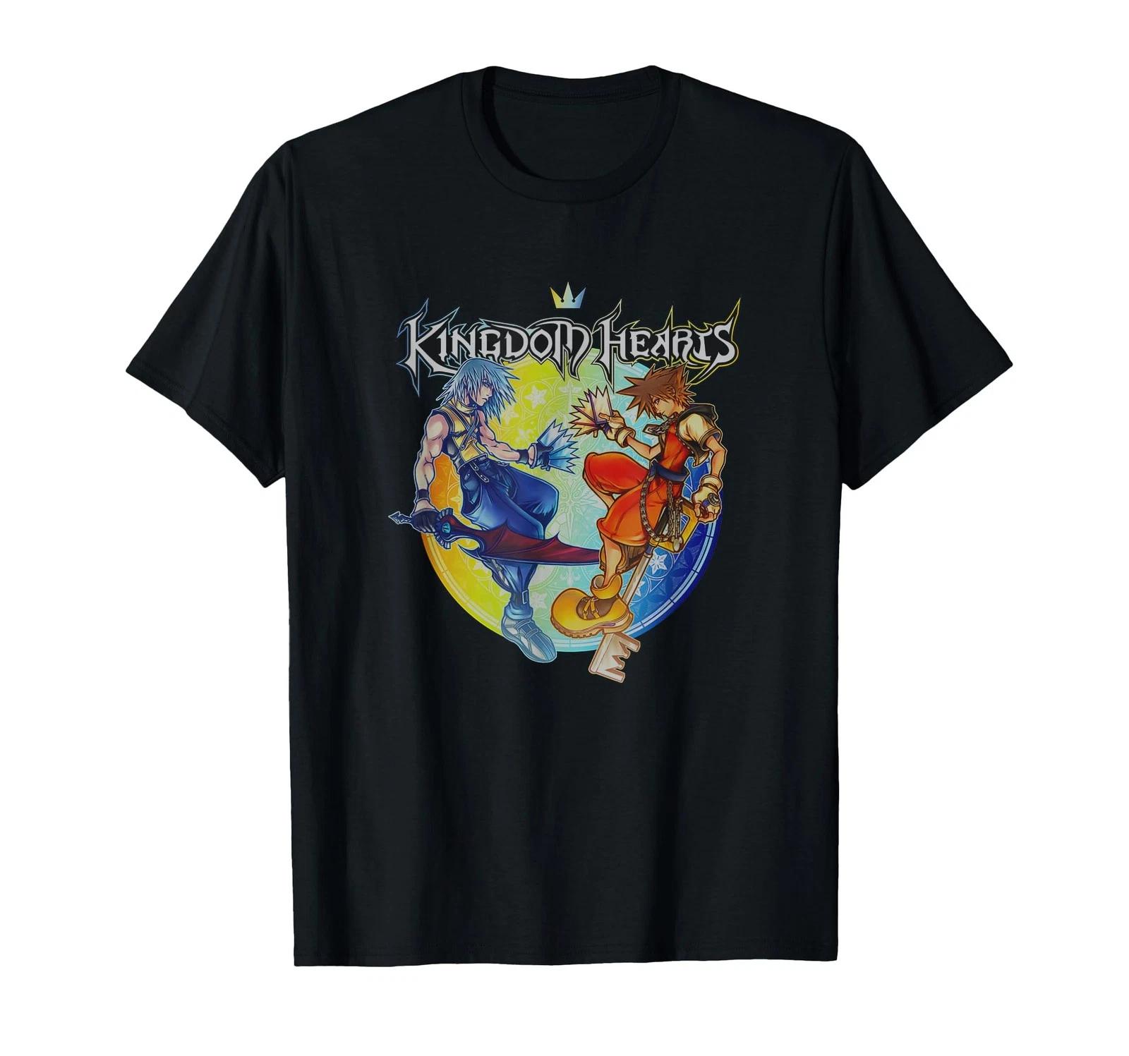 Disney Kingdom Hearts Sora Riku Dual Threat Big Chest Poster T-Shirt_ M