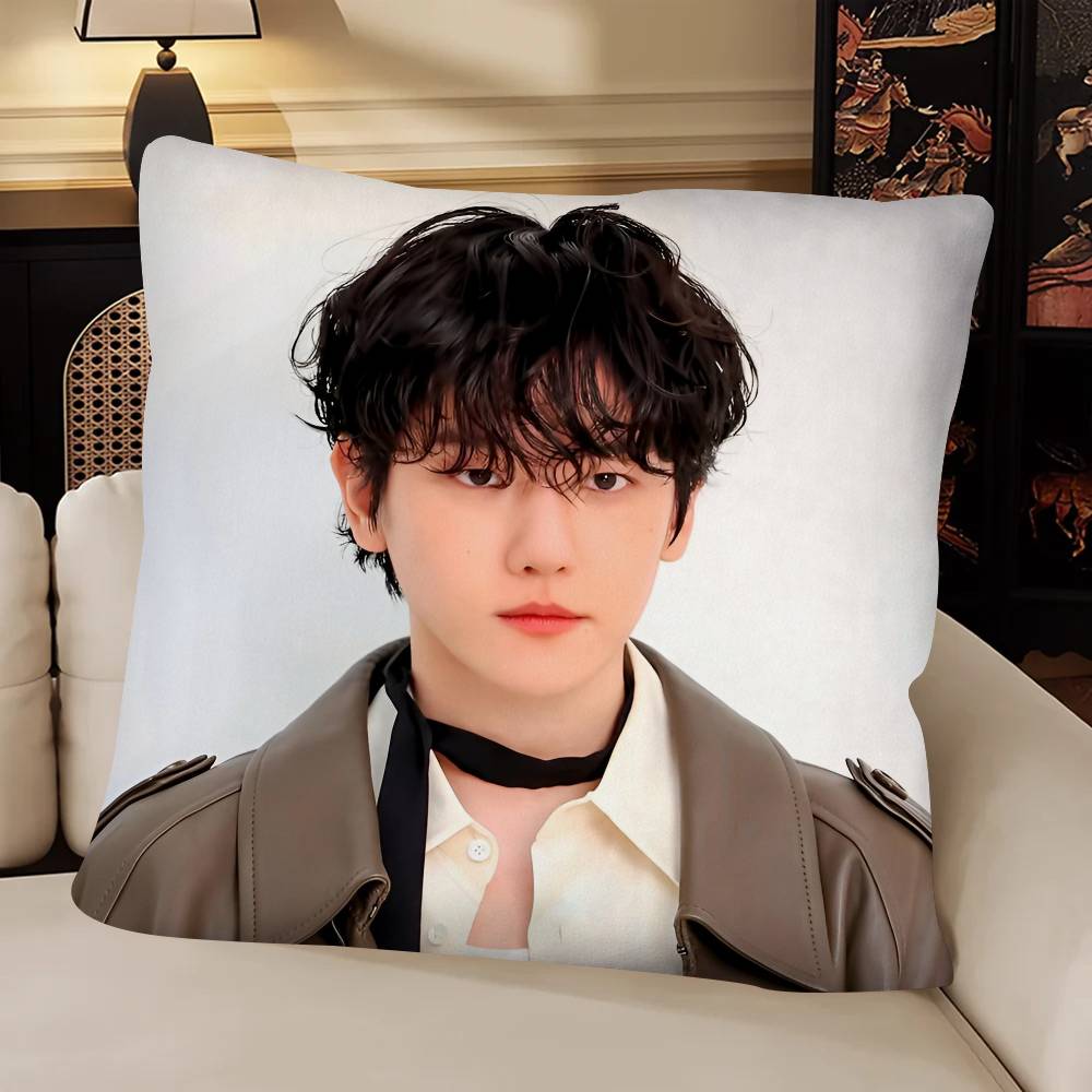 Singer BByun Baekhyun Pillow Case Fashion Square Pillowcase Bedroom Sofa Room Ins Decoration Leisure